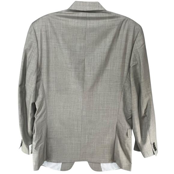 Calvin Klein Blazer Mens 42 Long Tan 100% Wool Suit Jacket Sport Coat New - Picture 3 of 15